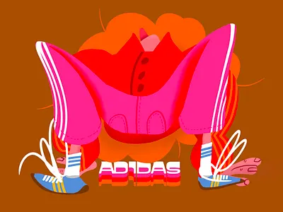 Retro Adidas adidas branding design illustration illustrations logo logodesign retro retroadidas typography vector