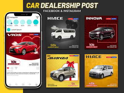 Car Sale Post Design | Instagram & Facebook banner banner ad banner design business banner design instagram banner instagram post sale banner social banner social media design social post design