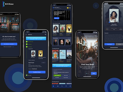 BOOKme app book reading bookapp books design issue book library app ui