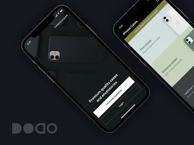 Case Dodo - Mobile App Concept app apple buttons case case study dark dark mode dark ui iphone login mobile app mockup noise screen ui uidesign uiux ux uxdesign watch
