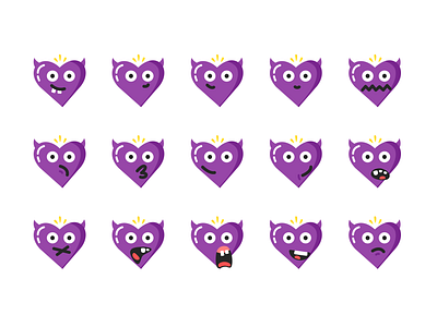 Valentine Devil Funny devil devil logo devils icon icon design icon set iconography illustration mobile onboarding purple ui valentine vector