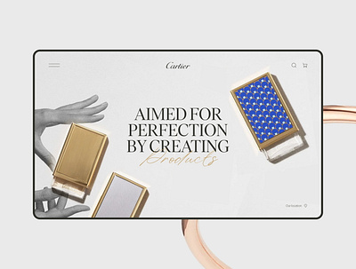 Cartier design concept concept creative design fashion graphic design home page landing page luxury ui ux webdesign website