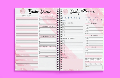 Daily Planner daily planner fitness planner journal journal planner planner weight loss planner weightloss