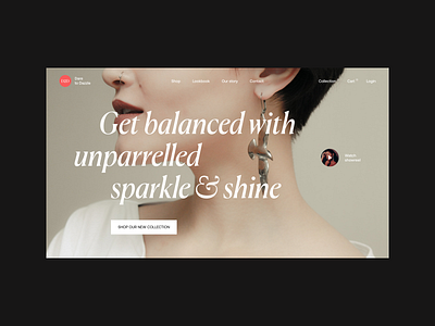 Jewelry Collection Website design designer editorial editorial design fashion fashion brand jewellery jewelry landingpage ui uidesign uiux ux uxdesign webdesign website