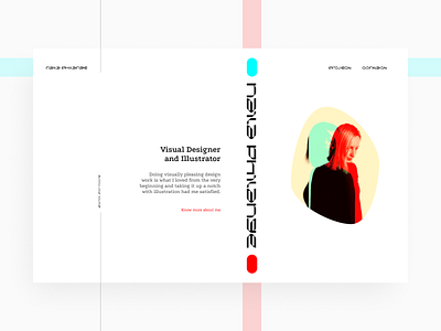 Creative Portfolio Website clean creative creative design design experimental minimal portfolio portfolio design portfolio website product design responsive typography ui user interface visual design web design website website design