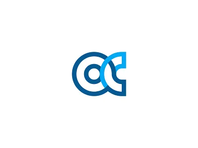 qc monogram branding design flat icon illustration logo minimal vector