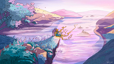 Love book illustration botanical art children colorful art digital illustration fairytale fantasyart flower illustration illustration trees