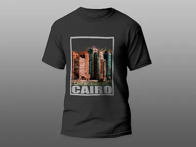 Watercolor Painting Sketch Cairo City Square Frame building graphic watercolor design watercolor sketch