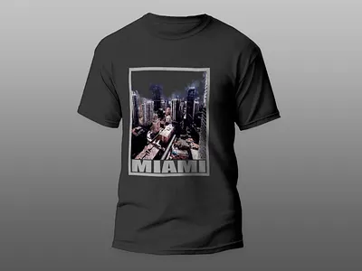 Watercolor Painting Sketch Miami City Square Frame building graphic watercolor design watercolor sketch