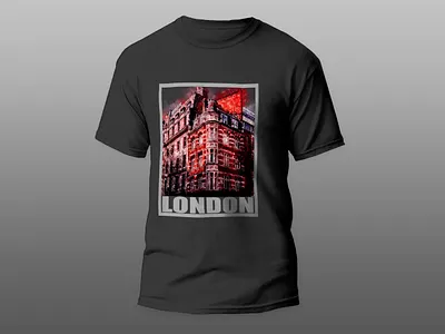 Watercolor Painting Sketch London City Square Frame building graphic watercolor design watercolor sketch