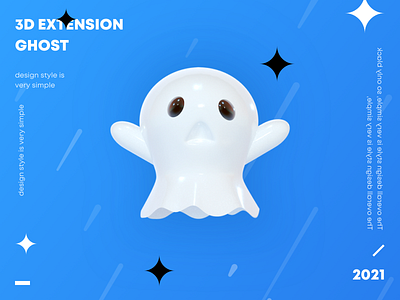 3D -Ghost illustration ui