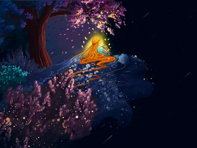 Space bear artist bear book art book artist botanical art character children book childrens illustration darkness digital illustration fantasy garden illustration space