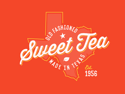 Texas Sweet Tea concept branding graphic design logo