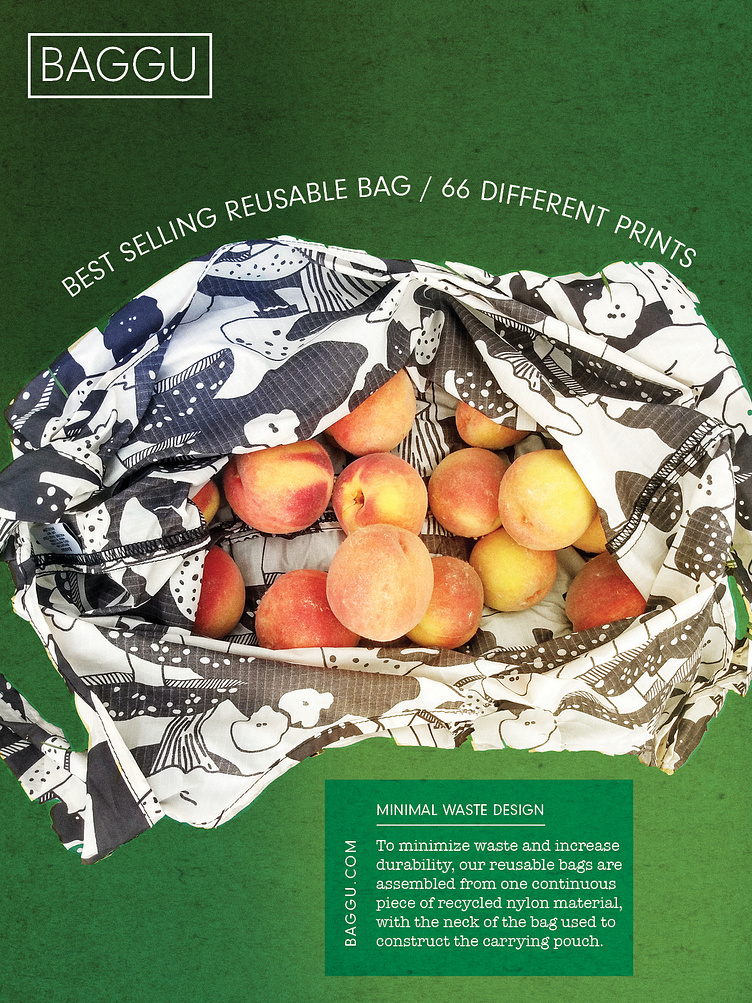 Printed Best Original Apple Bag