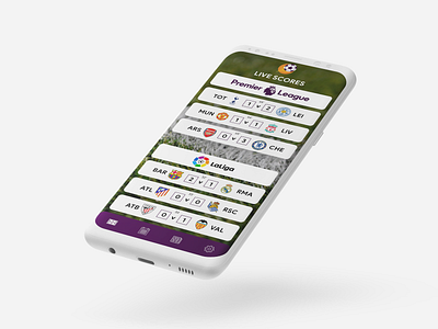 Footgoal appdesign football goal score uidesign uiux