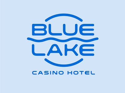 Blue Lake Casino Hotel logo refresh concept branding graphic design logo