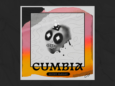 Cumbia Playlist character colors cumbia design illustration music playlist procreate spotify thecamiloes