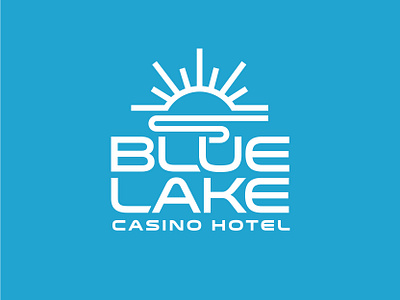 Blue Lake Casino Hotel logo refresh concept branding identity logo sustainability