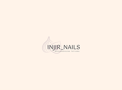 Injir Nails Logo branding graphic design illustration logo logodesign logomark minimal vector