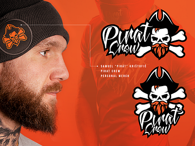 Logo design / Personal Merch Pirat Crew branding illustrator logo logo design logotype merch merchdesign mma pirate typogaphy