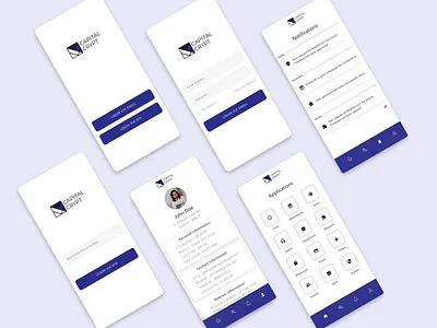 Employee App app corporate design ui uiux