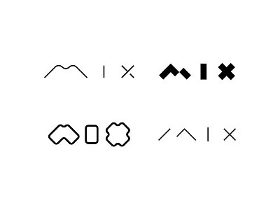 MIX / makeup studio branding design font lettering logo typogaphy
