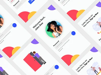 Login colors design login ui