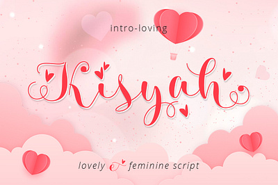 Kisyah Loved calligraphy feminine handwritten logodesign love lovely script scriptfont typography