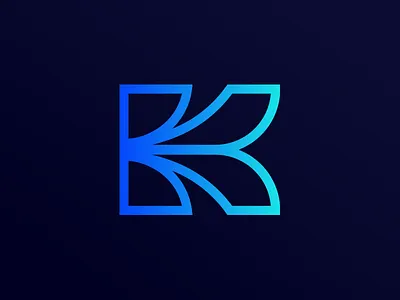 Letter K brand branding clean design ecommerce flat graphic design icon illustration lettering logo minimal photoshop typography vector