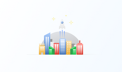 City Illustration 2021 branding build building buildings city clean ui design illustration illustration art illustrator logo rocket rocketship trend trendy ui uiux