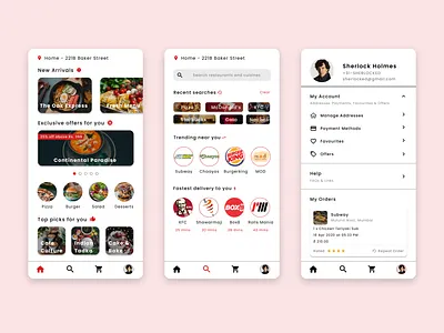 Swiggy + Zomato UI Mashup appdesign swiggy uidesign uiux zomato
