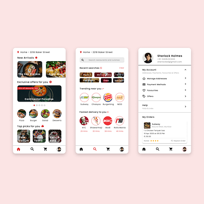 Swiggy + Zomato UI Mashup appdesign swiggy uidesign uiux zomato