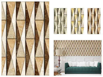 Frizzy art ceramic tiles interior pattern pattern design