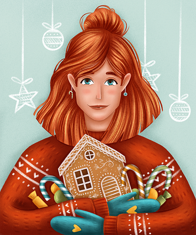 Gingerbread girl art book illustration character character design character development children book illustration children illustration didgitalart digital illustration illustration kidlitart kids illustration