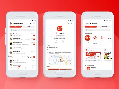 ChatAja! - Redesign UI Mobile Application android app design chat chat app mobile ui ui message ui mobile ux