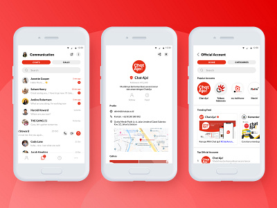 ChatAja! - Redesign UI Mobile Application android app design chat chat app mobile ui ui message ui mobile ux
