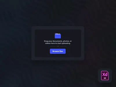 Freebie 03: File Upload Interaction adobe xd auto animate drag and drop drag drop file upload interaction interaction design ui design upload