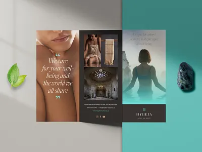 Hygeia — Brochure (Reverse) brand brochure colour design greek health identity logo natural wellness