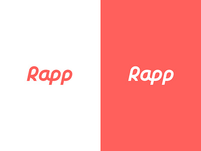 Rapp Typography logo branding delivery groceries home delivery logo logo design logo mark minimal minimal logo minimalist movement rapp speed type typography