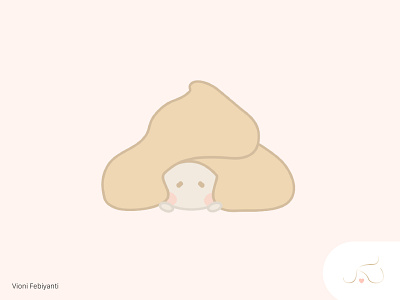 1st Mascot Design Concept - Kurimu Pafu aesthetic aesthetic tones bakery branding choux choux pastry cream puff cute design illustration kawaii mascot mascot character mascot design mascot logo design original original character simple sketchapp