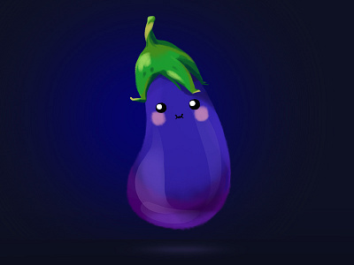 Eggplant emotion art background character eggplant emotions food illustration personage photoshop purple vegetable