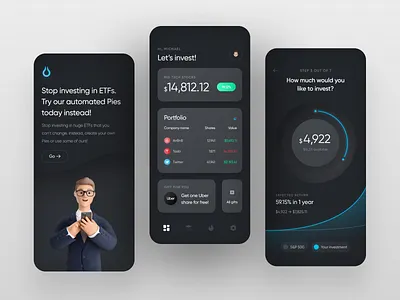 Investing App UI app design design fireart fireartstudio flat inspiration interface minimal mobile mobile app mobile design mobile ui mobileinspiration mobiletrends mobileui trending uidesign uiinspiration uitrends uiuxdesign