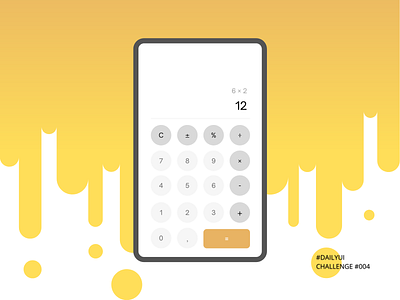 DAILYUI CHALLENGE #004 calculate calculator calculator ui challenge001 daily 100 challenge dailyui dailyuichallenge design