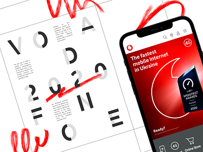 Vodafone adaptive design development digital interface ui ux vis a vis website