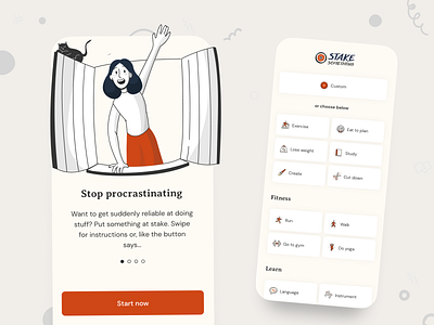 Stake Something - Mobile App Design agency animation design design agency mobile mobile app mobile app design ui ux uxui