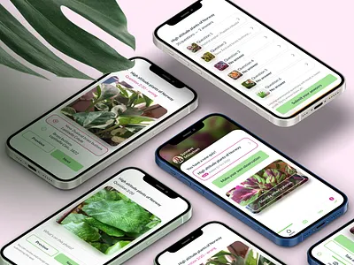 Plant identification app app app design application mobile mobile ui plants plants app ui university user experience ux webapp