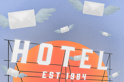 "Email Marketing for Hotels: 8 Emails Your Guests Want to Read" blog post design digital agency illustration marketing newsletter photoshop