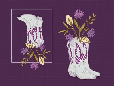Walk on the Wild Side fashion flower flowers illustration illustrations procreate texanas trendy