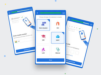 Login Flow android app clean design flat interface minimal mobile app mobile ui ux