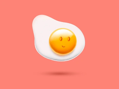 Fried Egg 2d abstract adobe adobe illustration adobe photoshop art artwork clean colorful creative design digital art flat graphic design illustration minimal modern photoshop simple vector